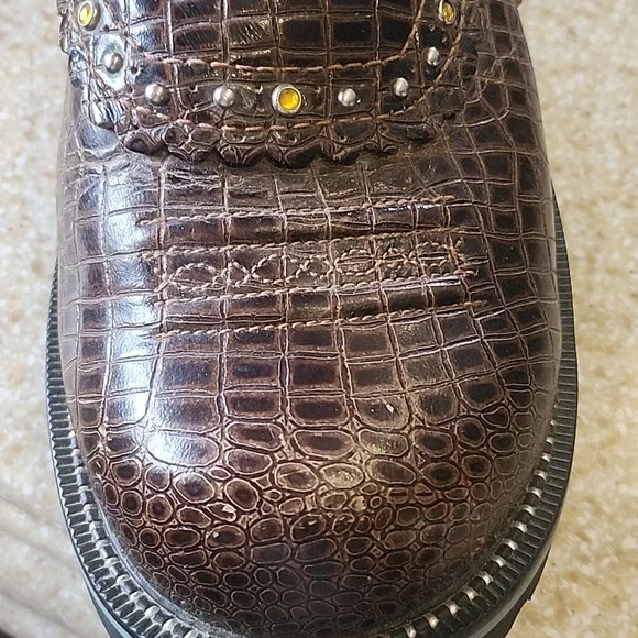 Ariat FATBABY Crock Print Western Boots Size 8.5B - Picture 8 of 12